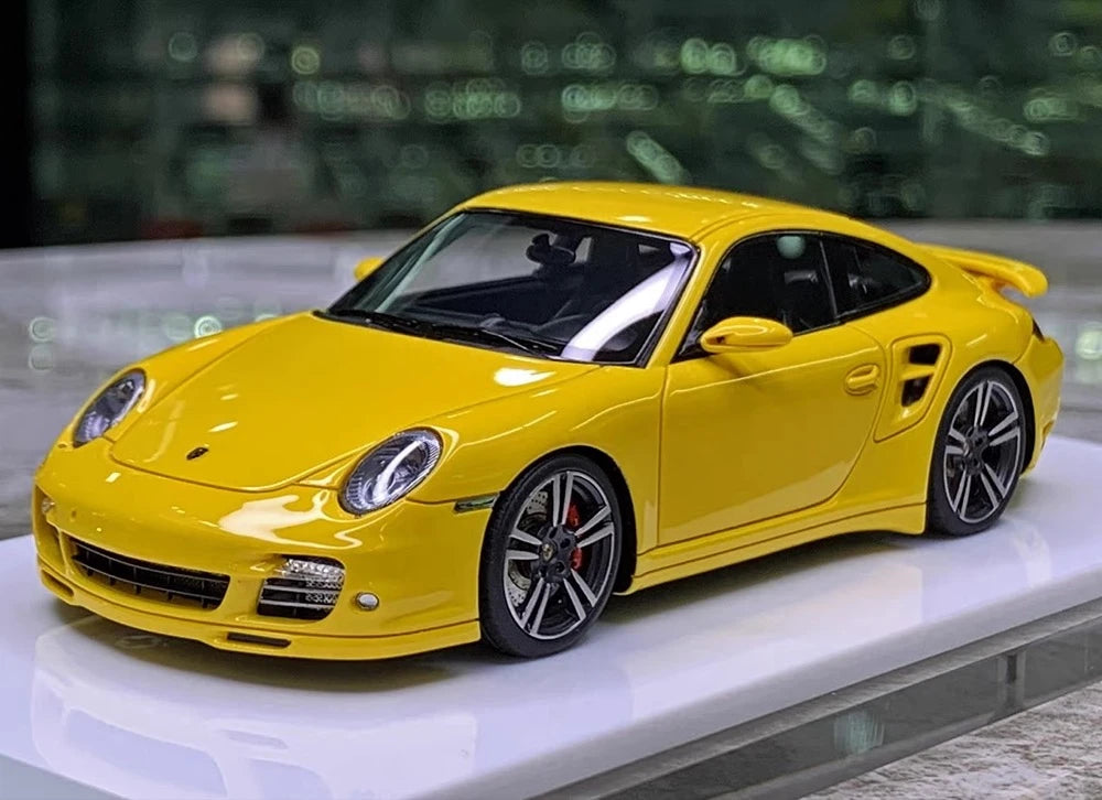 [Make Up] 1:43 Porsche 2010 911 997.2 Turbo jaune voiture miniature Resin