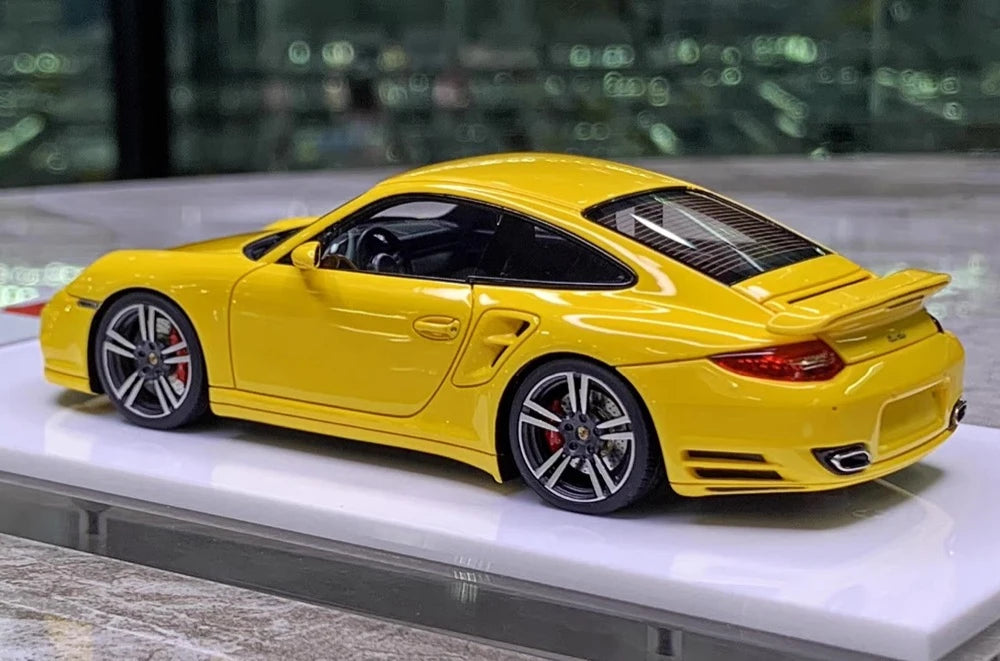 [Make Up] 1:43 Porsche 2010 911 997.2 Turbo jaune voiture miniature Resin