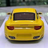 [Make Up] 1:43 Porsche 2010 911 997.2 Turbo geel modelauto Hars