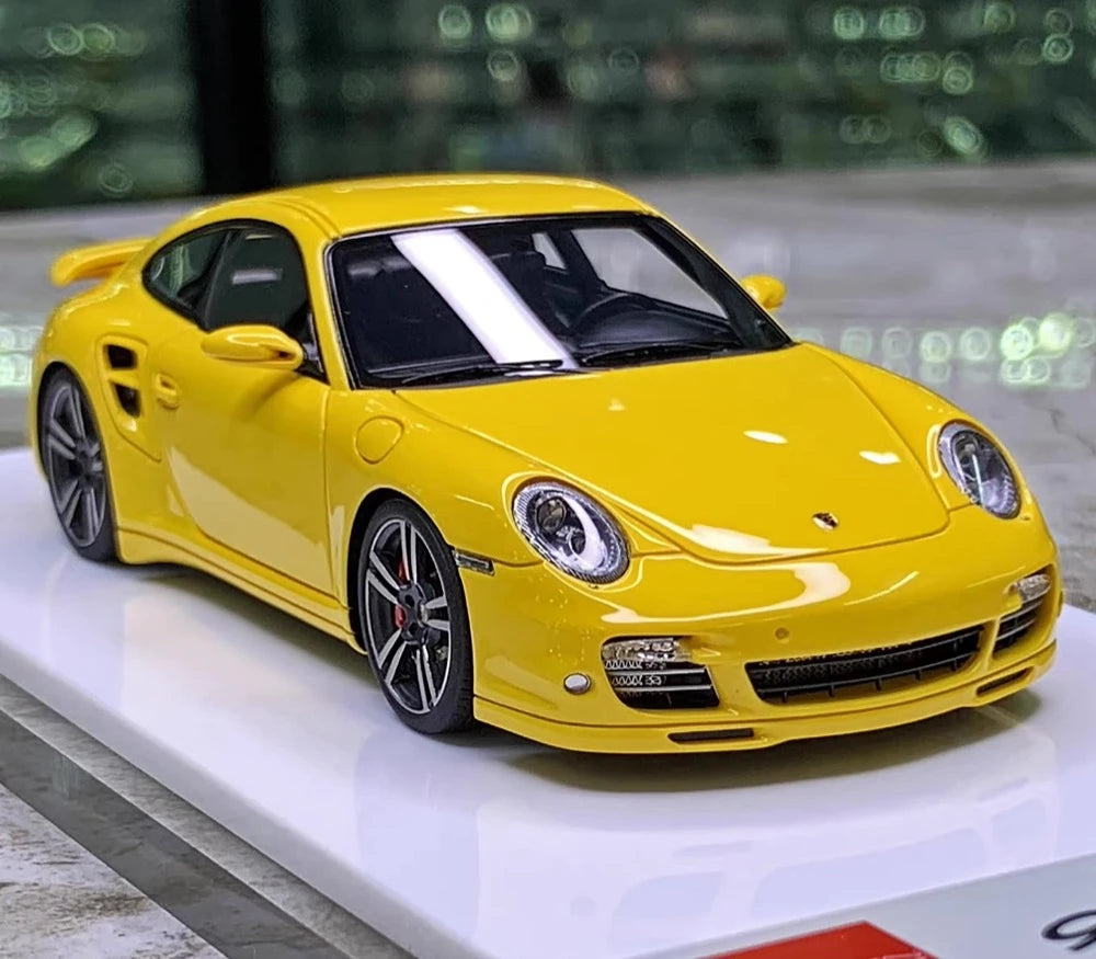 [Make Up] 1:43 Porsche 2010 911 997.2 Turbo jaune voiture miniature Resin