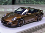 [Make Up] 1:43 Porsche 2010 911 997.2 Turbo Brown Model Car Resin