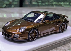 [Make Up] 1:43 Porsche 2010 911 997.2 Turbo Brown Model Car Resin