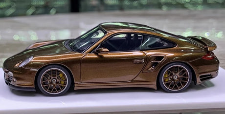 [Make Up] 1:43 Porsche 2010 911 997.2 Turbo Brown Model Car Resin