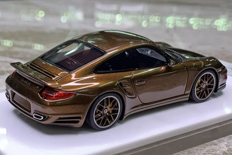 [Make Up] 1:43 Porsche 2010 911 997.2 Turbo Brown Model Car Resin