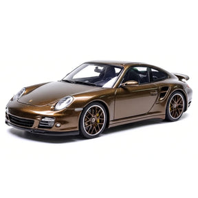 [Make Up] 1:43 Porsche 2010 911 997.2 Turbo Brown Model Car Resin
