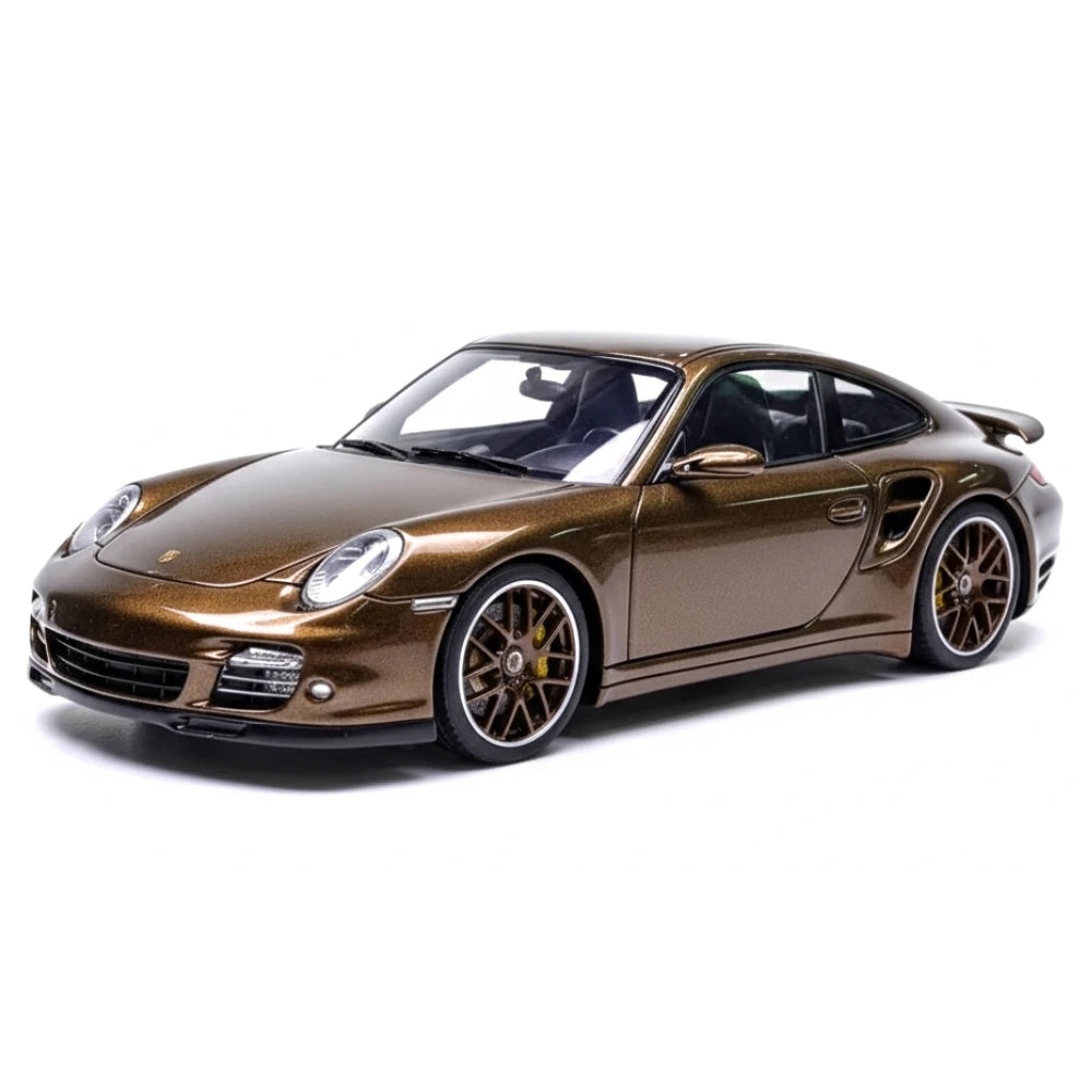 [Make Up] 1:43 Porsche 2010 911 997.2 Turbo Brown Model Car Resin