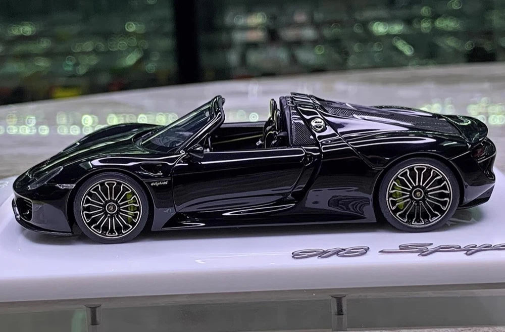 [Make Up] 1:43 Porsche 2011 918 Spyder Black Model Car Resin