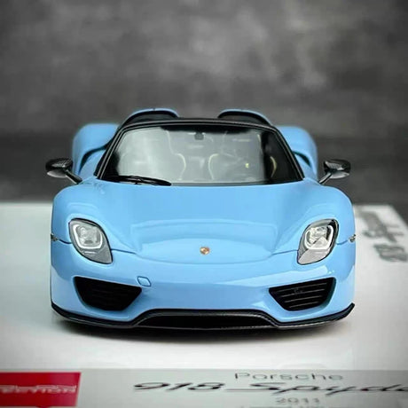 [Make Up] 1:43 Porsche 2011 918 Spyder Blue Model Car Resin