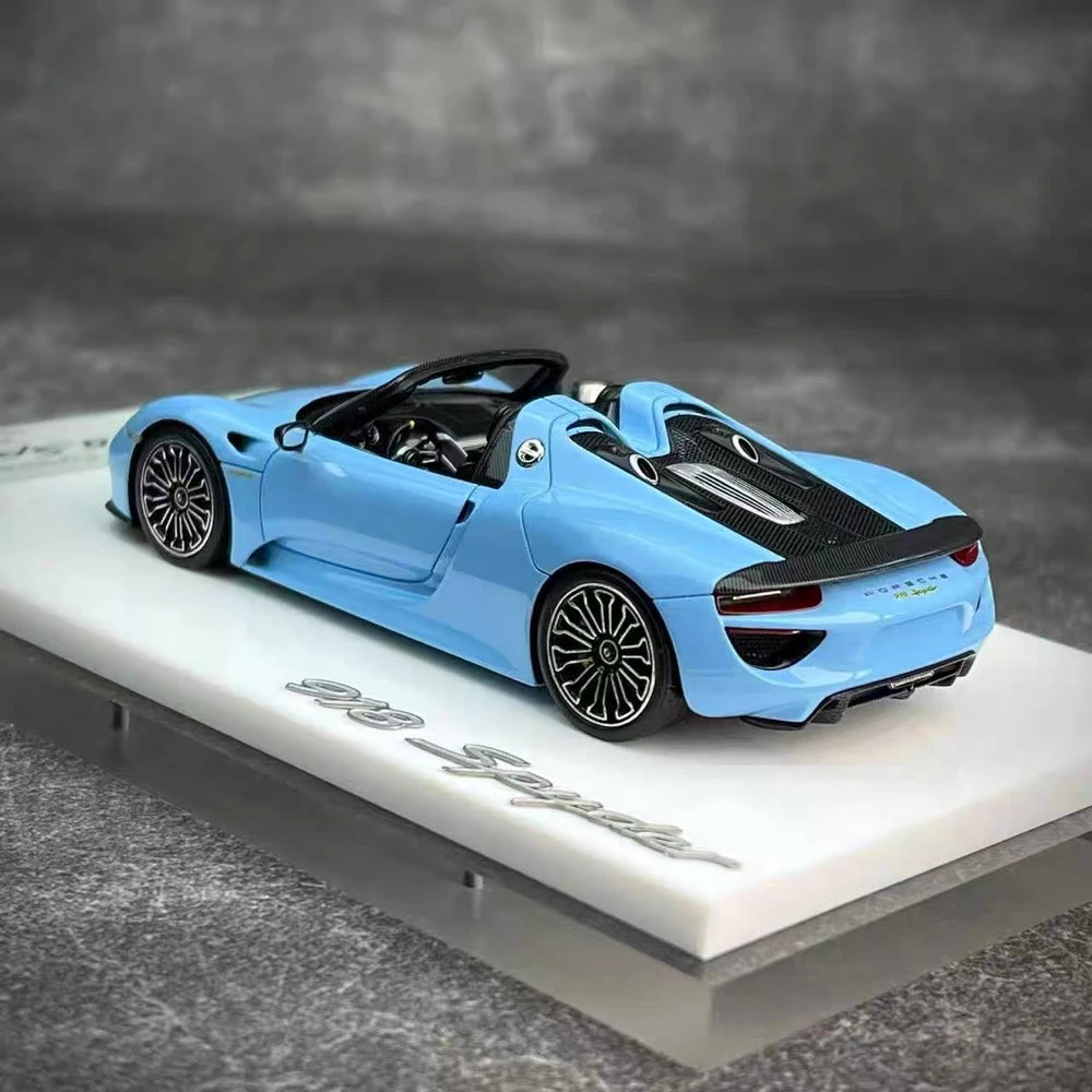 [Make Up] 1:43 Porsche 2011 918 Spyder blu modellino di auto resina