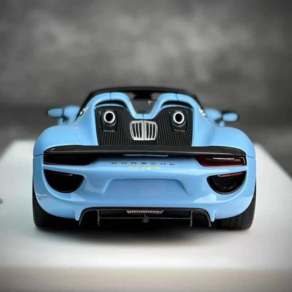 [Make Up] 1:43 Porsche 2011 918 Spyder blu modellino di auto resina