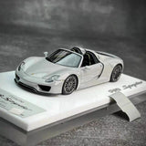 [Make Up] 1:43 Porsche 2011 918 Spyder grå modellbil harts
