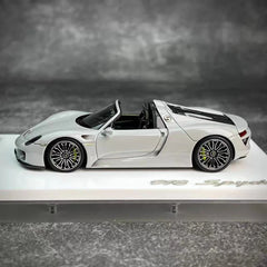 [Make Up] 1:43 Porsche 2011 918 Spyder Gray Model Car Resin