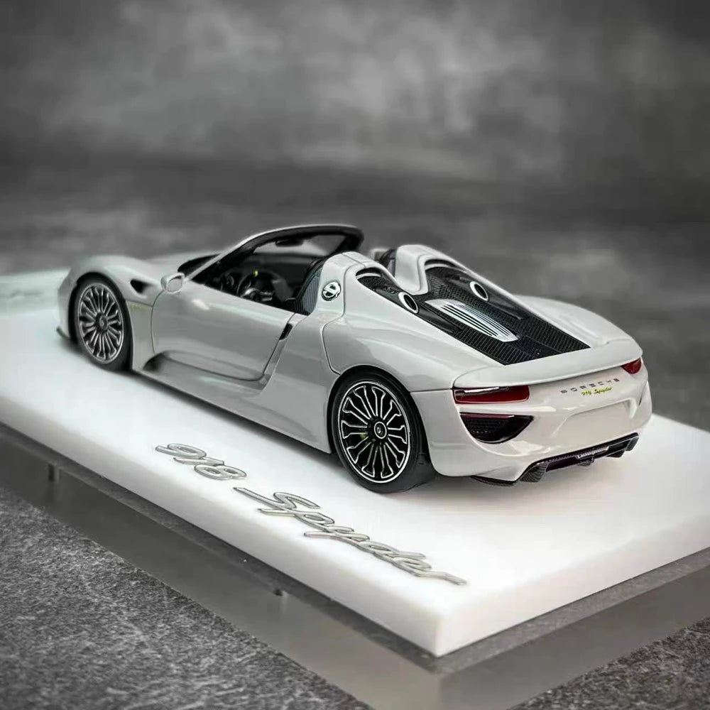 [Make Up] 1:43 Porsche 2011 918 Spyder Gray Model Car Resin