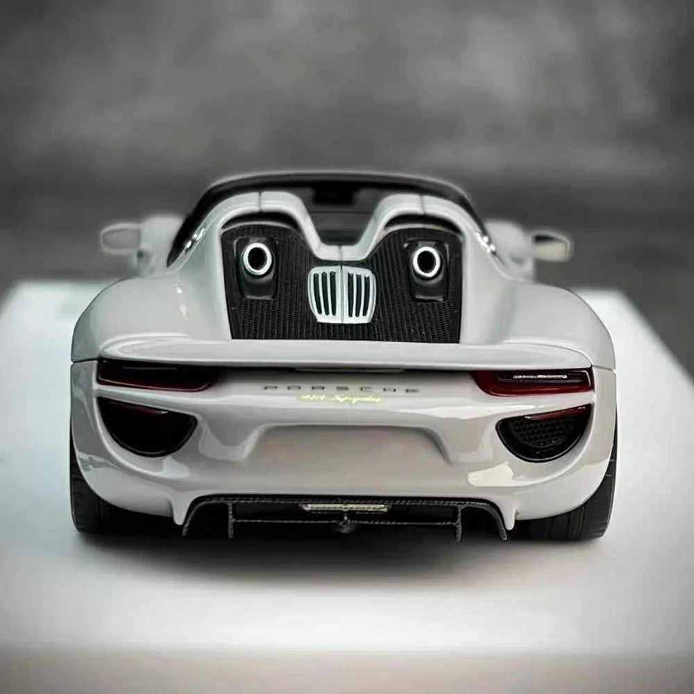 [Make Up] 1:43 Porsche 2011 918 Spyder grå modellbil harts
