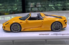 [Make Up] 1:43 Porsche 2011 918 Spyder Orange Model Car Resin