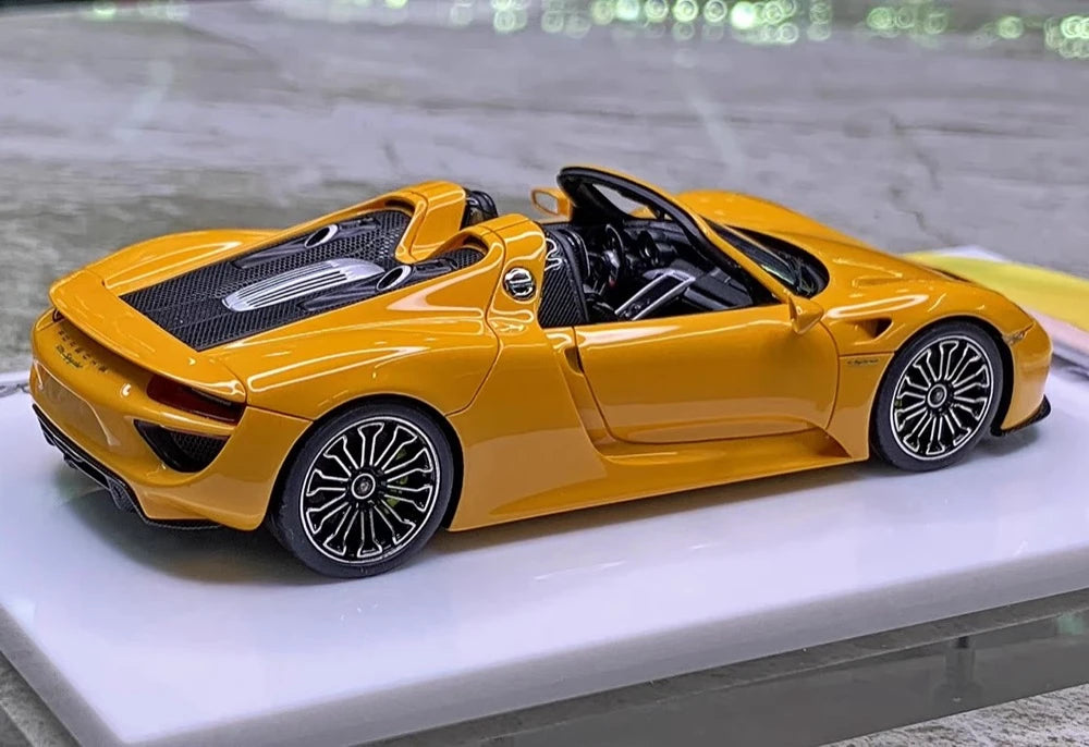 [Make Up] 1:43 Porsche 2011 918 Spyder Orange Model Car Resin