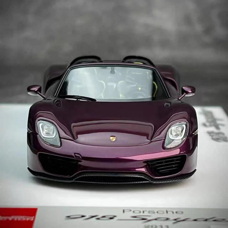 [Make Up] 1:43 Porsche 2011 918 Spyder Purple Model Car Resin