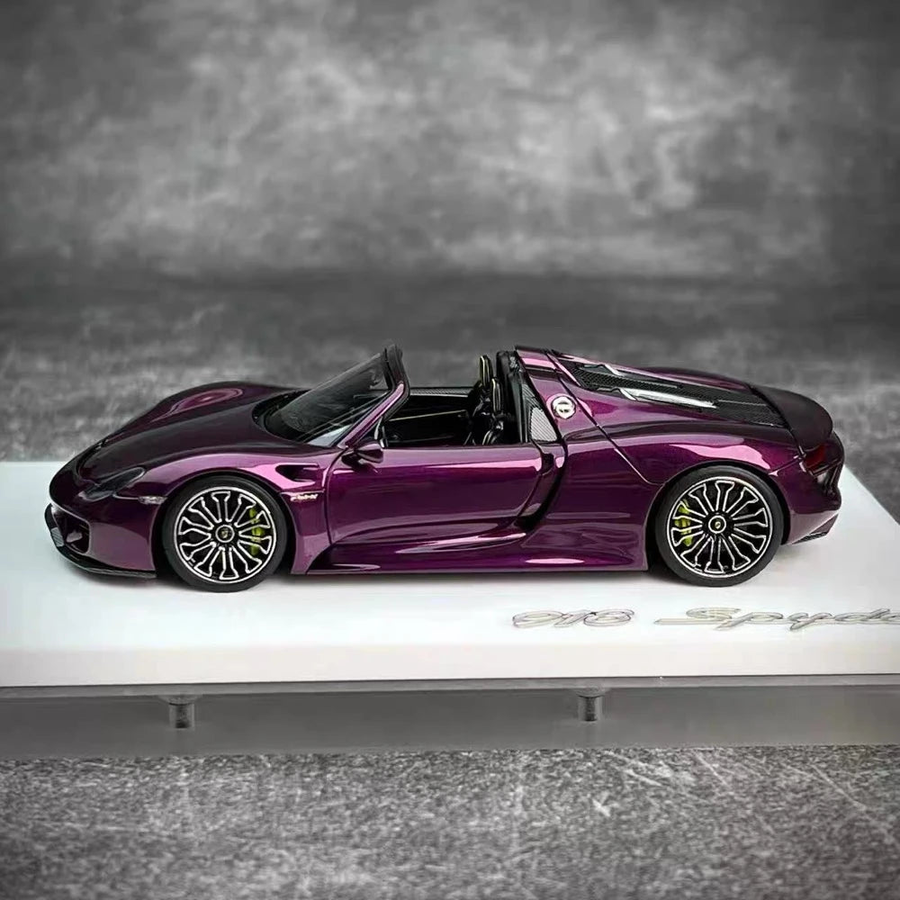 [Make Up] 1:43 Porsche 2011 918 Spyder Purple Model Car Resin