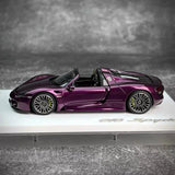 [Make Up] 1:43 Porsche 2011 918 Spyder Purple Model Car Resin