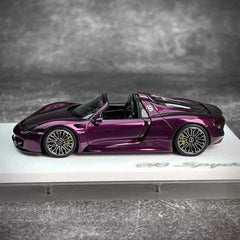 [Make Up] 1:43 Porsche 2011 918 Spyder Purple Model Car Resin
