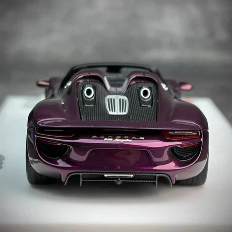 [Make Up] 1:43 Porsche 2011 918 Spyder Purple Model Car Resin