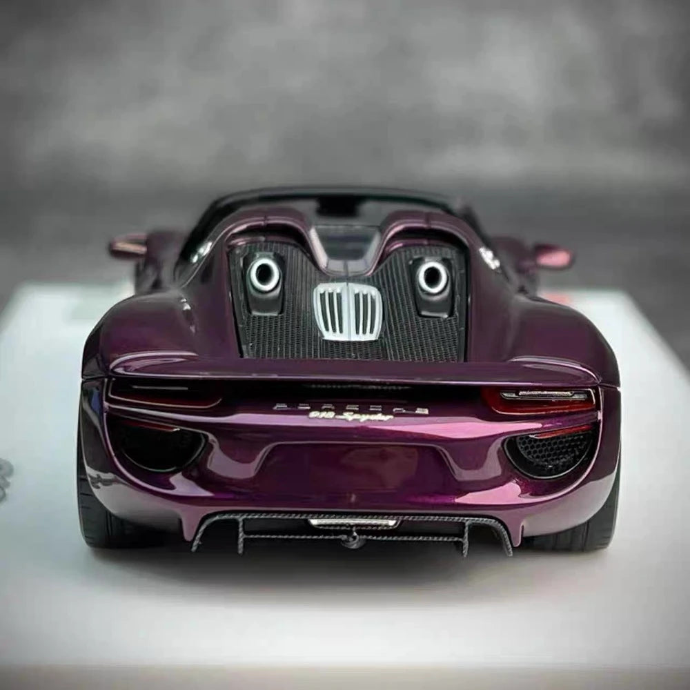 [Make Up] 1:43 Porsche 2011 918 Spyder Purple Model Car Resin