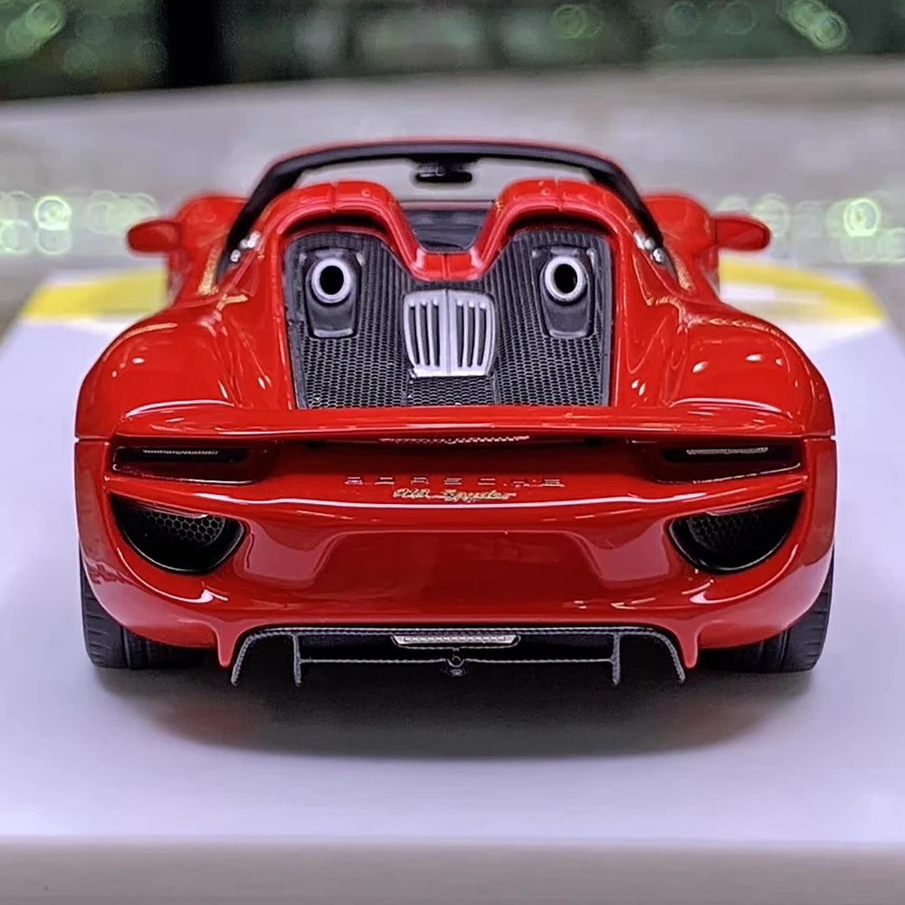 [Make Up] 1:43 Porsche 2011 918 Spyder Red Model Car Resin