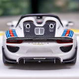 [Make Up] 1:43 Porsche 2011 918 Spyder Weissach Package Martini Model Car Resin