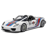 [Make Up] 1:43 Porsche 2011 918 Spyder Weissach Package Martini Model Car Resin