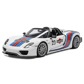 [Make Up] 1:43 Porsche 2011 918 Spyder Weissach Package Martini Model Car Resin