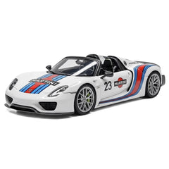 [Make Up] 1:43 Porsche 2011 918 Spyder Weissach Package Martini Model Car Resin