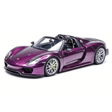 [Make Up] 1:43 Porsche 2011 918 Spyder Weissach Package Purple Model Car Resin