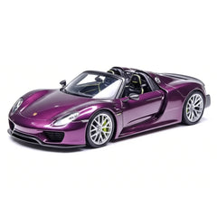 [Make Up] 1:43 Porsche 2011 918 Spyder Weissach Package Purple Model Car Resin