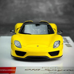 [Make Up] 1:43 Porsche 2011 918 Spyder Yellow Model Car Resin