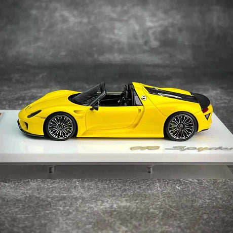 [Make Up] 1:43 Porsche 2011 918 Spyder Yellow Model Car Resin