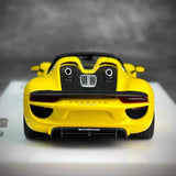 [Make Up] 1:43 Porsche 2011 918 Spyder Yellow Model Car Resin