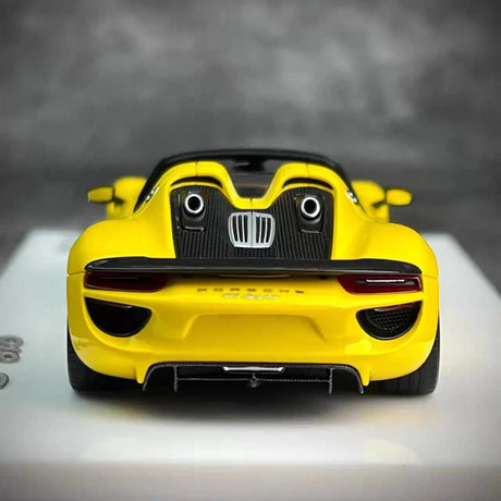 [Make Up] 1:43 Porsche 2011 918 Spyder Yellow Model Car Resin