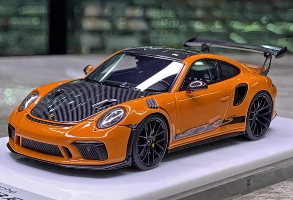 [Make Up] 1:43 Porsche 2018 911 991.2 GT3 RS Orange Model Car Resin