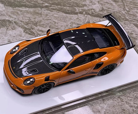 [Make Up] 1:43 Porsche 2018 911 991.2 GT3 RS Orange Model Car Resin