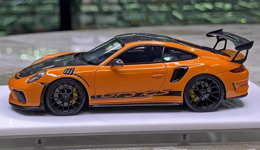 [Make Up] 1:43 Porsche 2018 911 991.2 GT3 RS Orange Model Car Resin
