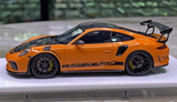 [Make Up] 1:43 Porsche 2018 911 991.2 GT3 RS Orange Model Car Resin