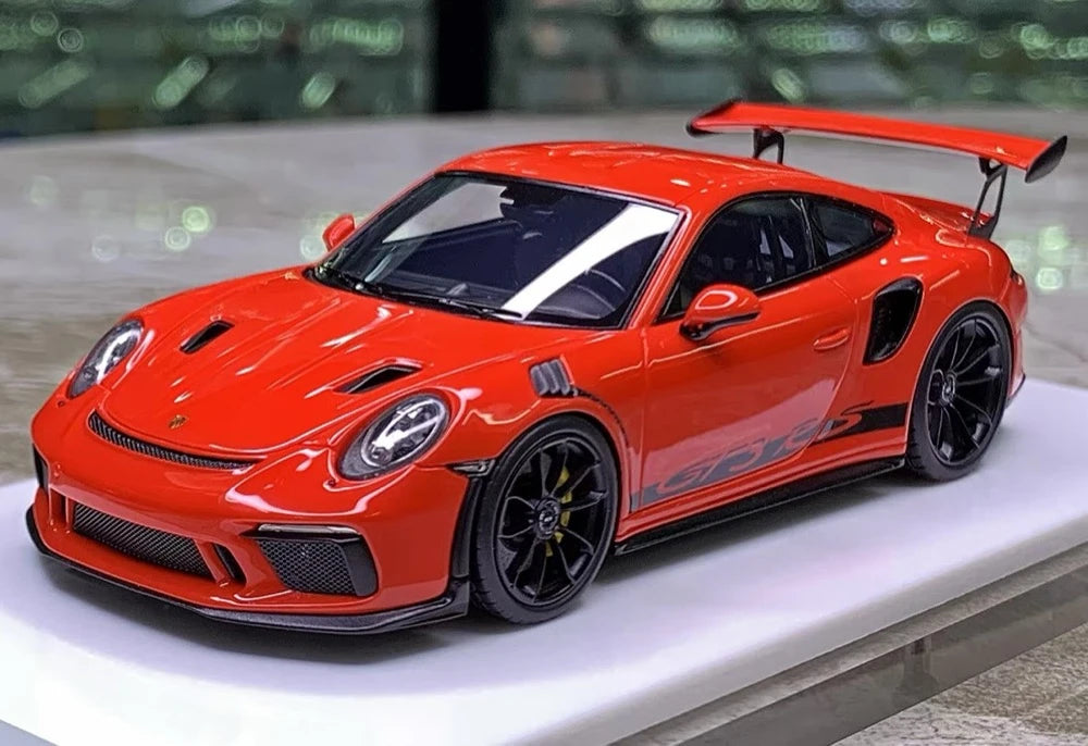[Make Up] 1:43 Porsche 2018 911 991.2 GT3 RS Red Model Car Resin