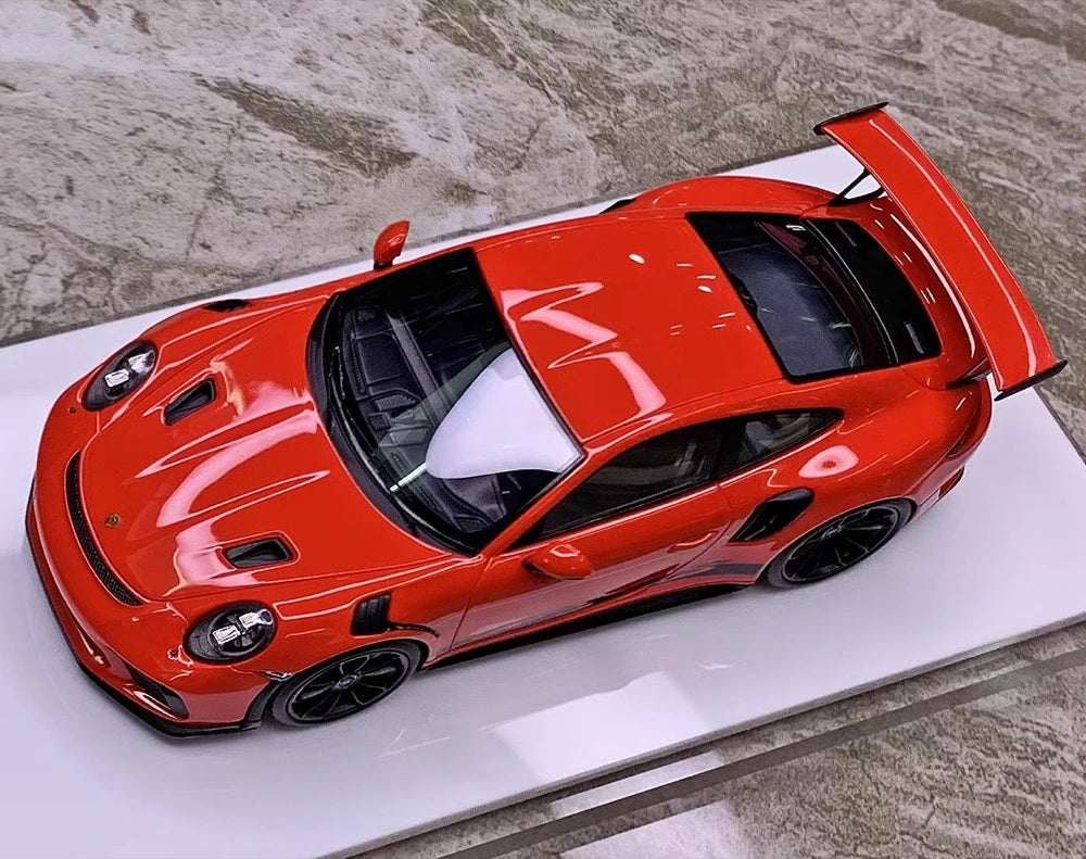 [Make Up] 1:43 Porsche 2018 911 991.2 GT3 RS Red Model Car Resin