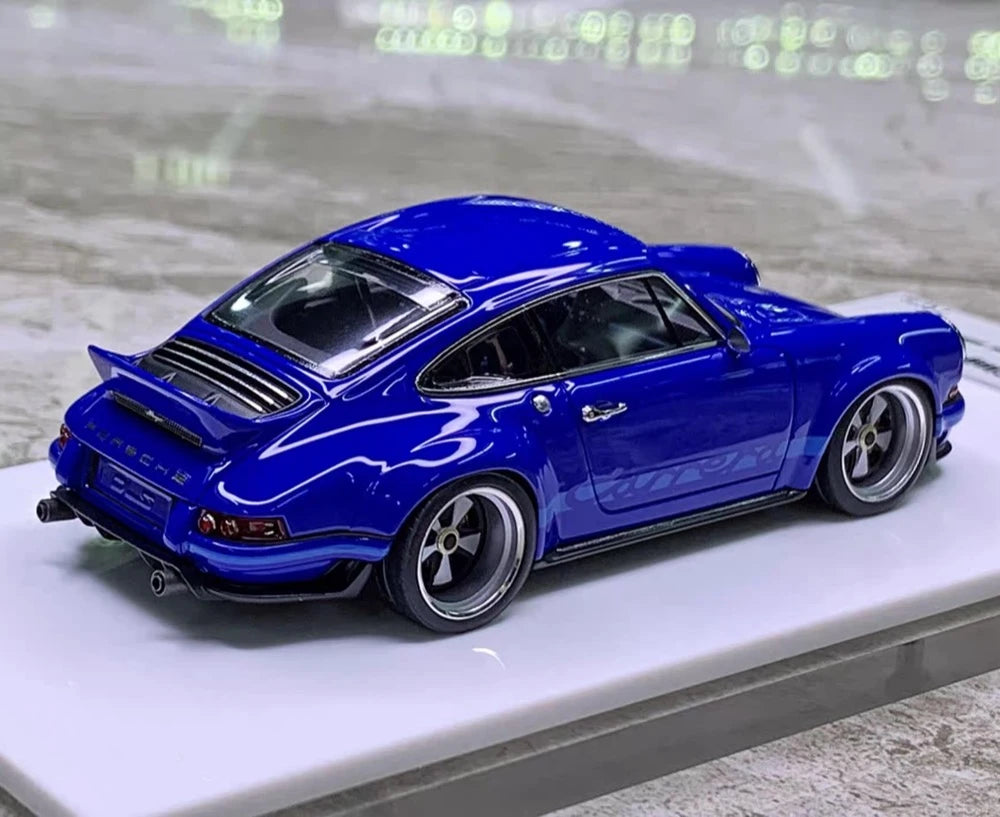 [Make Up] 1:43 Porsche 2018 911 Singer DLS ブルー モデルカー レジン