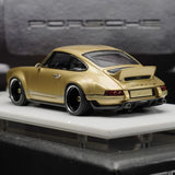 [Make Up] 1:43 Porsche 2018 911 Singer DLS Gold Model Car Resin