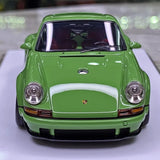 [Make Up] 1:43 Porsche 2018 911 Singer DLS Green Model Car Resin