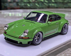 [Make Up] 1:43 Porsche 2018 911 Singer DLS verde modellino di auto resina