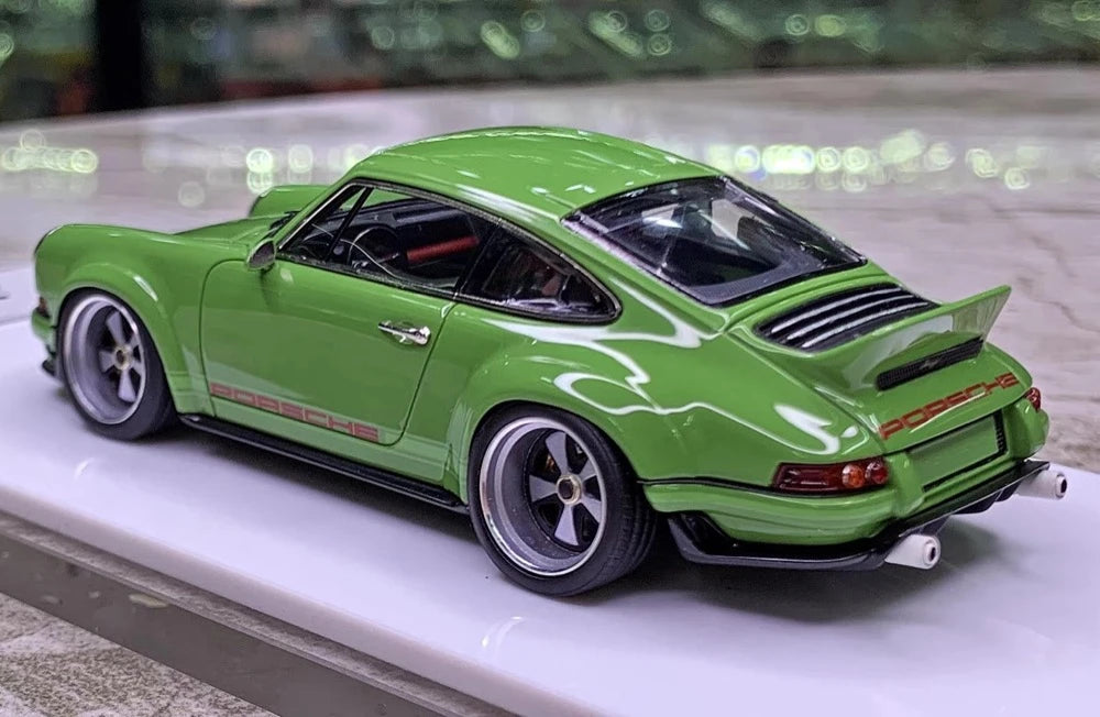 [Make Up] 1:43 Porsche 2018 911 Singer DLS verde modellino di auto resina