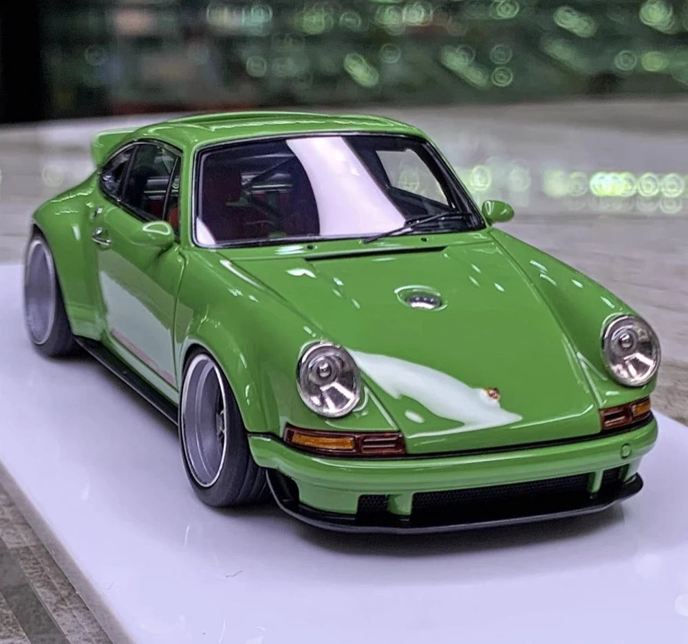 [Make Up] 1:43 Porsche 2018 911 Singer DLS Green Model Car Resin