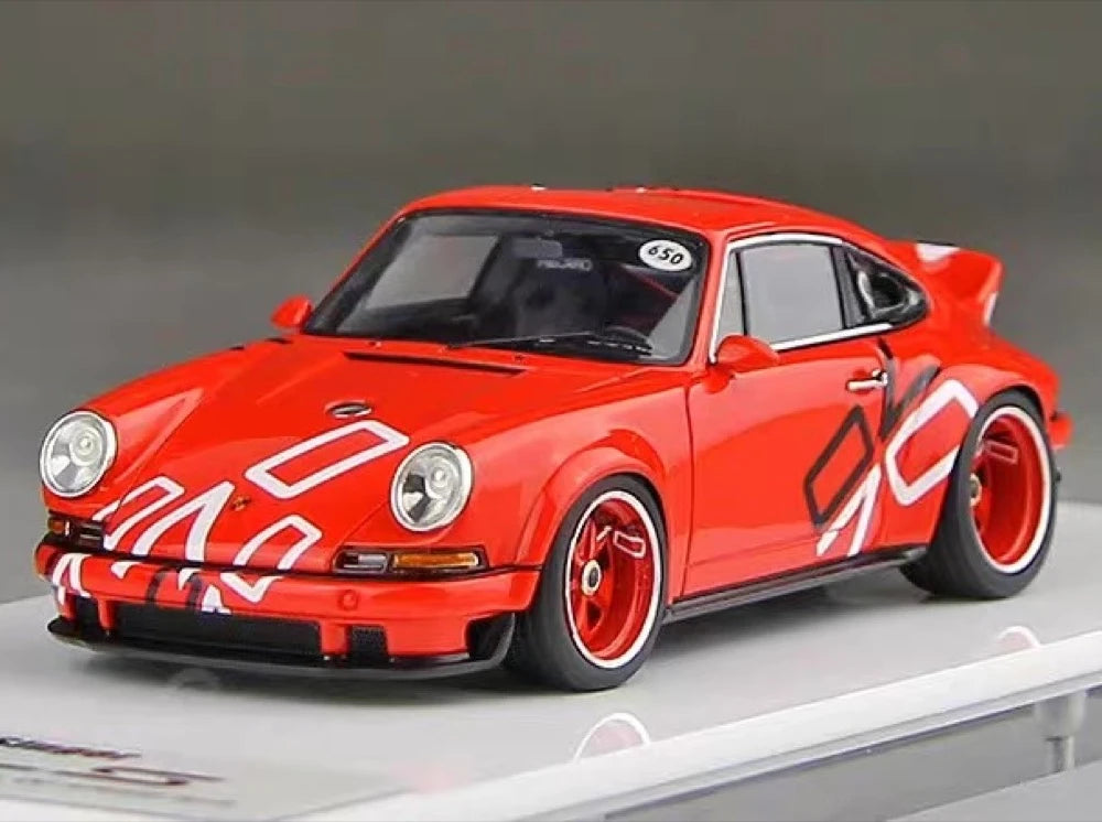 [Make Up] 1:43 Porsche 2018 911 Singer DLS Red Model Car Resin